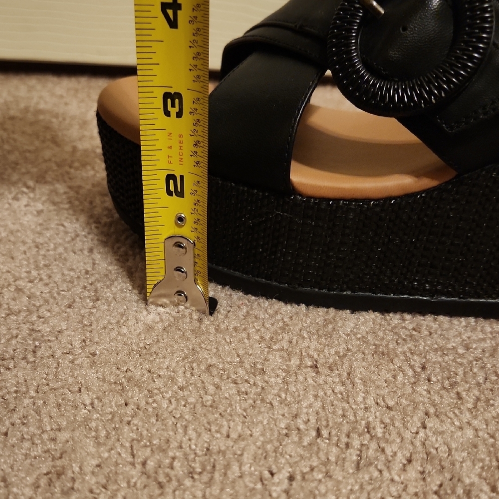 Baretraps Sydney Black Wedge Sandals, 11M, NWOT - Picture 8 of 10